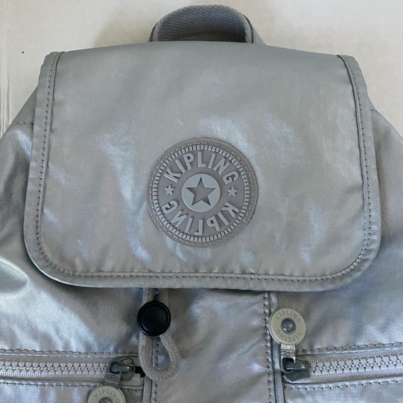 Kipling Backpack Silver - Picture 4 of 15